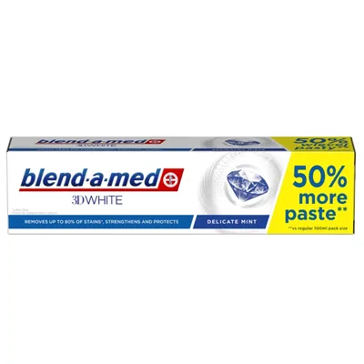 Blend - a - med 3D White Delicate Mint, Pasta do zębów