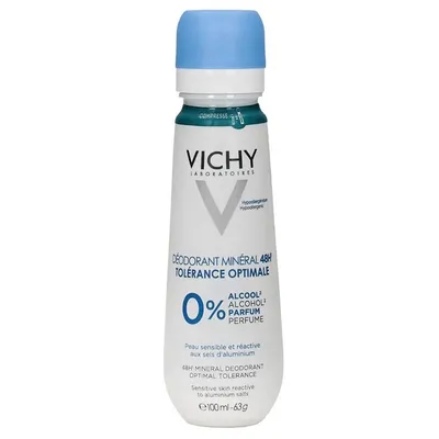 Vichy Deodorant Mineral Tolerance Optimale 48h (Dezodorant mineralny do skóry wrażliwej 48h)