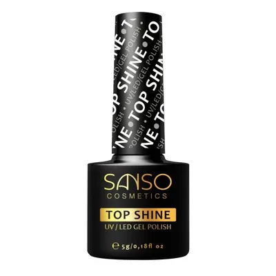 Sanso Top Shine UV/Led Gel Polish (Połyskujący top do lakieru hybrydowego)
