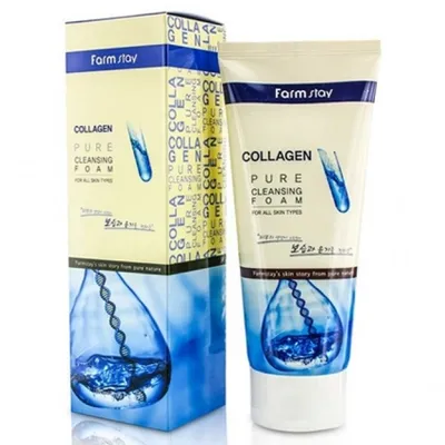 FarmStay Collagen, Pure Cleansing Foam (Pianka do twarzy oczyszczająca z kolagenem)