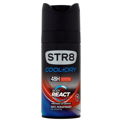 STR8 Cool + Dry, Body React 48H Deo Spray (Dezodorant w sprayu)