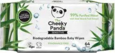The Cheeky Panda Biodegradable Bamboo Baby Wipes (Biodegradowalne chusteczki nawilżane z naturalnego bambusa)