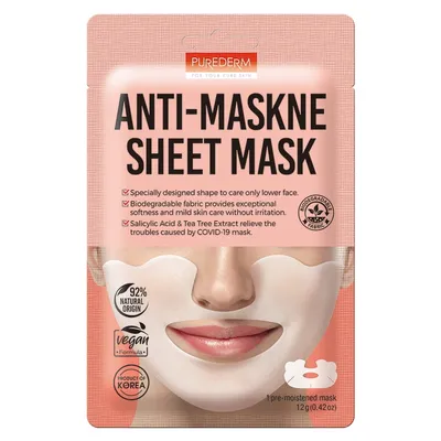 Purederm Anti- Maskne Sheet Mask (Koreańska maska w płachcie Anti- Maskne)