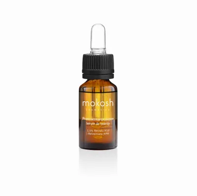 Mokosh Cosmetics Przeciwzmarszczkowe serum do twarzy 2,5% Retinolu H10 i Retinoinianu HPR `Róża z jagodą`