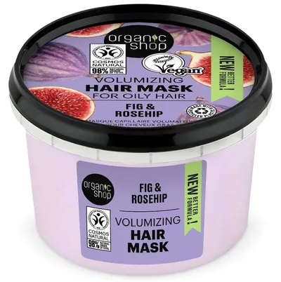 Organic Shop Fig & Rosehip, Volumizing Hair Mask (Maska do włosów `Figa & Dzika róża`)