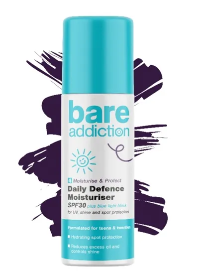 Bare Addiction Daily Defence Moisturizer SPF30 (Nawilżający krem do twarzy dla cery tłustej i trądzikowej SPF30)