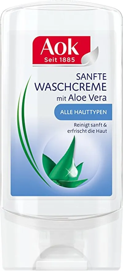 Aok Sanfte Waschcreme mit Aloe Vera (Łagodny żel do mycia twarzy z aloesem)