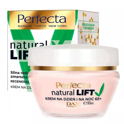 Perfecta Natural Lift, Krem na dzień i na noc 65+