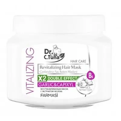 Dr.C.Tuna Vitalizing, Revitalizing Hair Mask Garlic & Capixyl (Rewitalizująca maska do włosów ze skłonnością do wypadania `Czosnek & Capixyl`)
