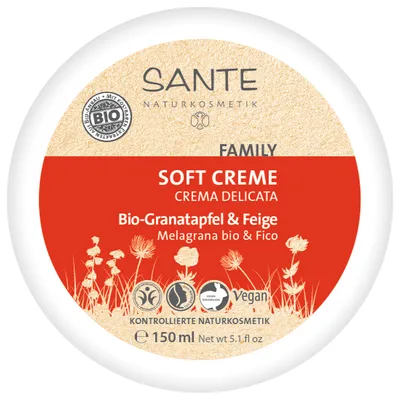 Sante Naturkosmetik Family, Softcream Bio-Granatapfel & Feige (Krem uniwersalny `Figa i granat`)