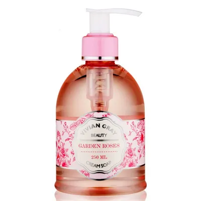 Vivian Gray Naturals, Garden Roses Cream Soap (Kremowe mydło w płynie)