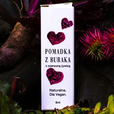 Trawiaste Pomadka z buraka z czerwoną żywicą