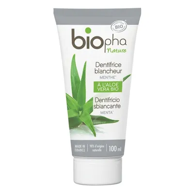 BIOpha Organic Dentifrice Blancheur (Wybielająca pasta do zębów z mentolem)