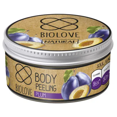 Biolove Plum, Body Scrub (Peeling do ciała `Śliwka`)