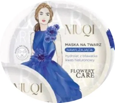Niuqi Flowery Care, Maska na twarz nawilżająca