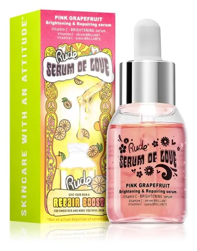 Rude Cosmetics Serum of Love Pink Grapefruit (Serum rozjaśniające i odnawiające)