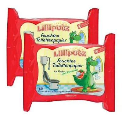 Lilliputz Nawilżany papier toaletowy dla dzieci o zapachu owoców dżungli