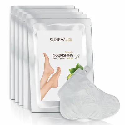 Sunew Med+, Avocado Nourishing Foot Cream Mask (Maska do stóp z awokado)
