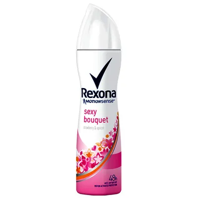 Rexona Woman, Motion Sense, Sexy Bouquet, Strawberry & Apricot, Antyperspirant w sprayu