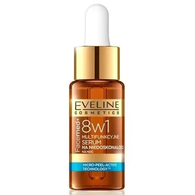 Eveline Cosmetics Facemed +, Multifunkcyjne serum na niedoskonałości na noc 8 w 1