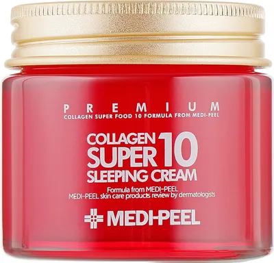 Medi Peel Premium, Collagen Super 10 Sleeping Cream (Krem do twarzy na noc)
