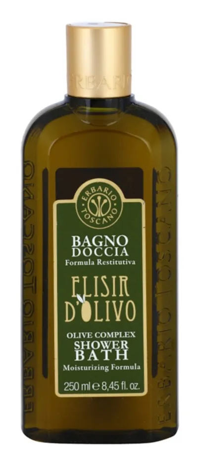 Erbario Toscano Elisir D'Olivo, Olive Complex Shower Bath (Płyn do kąpieli i pod prysznic z oliwkowym kompleksem)