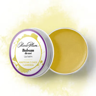 Olivia Plum Balsam do ust z woskiem pszczelim `Misticha z Chios i lawenda`
