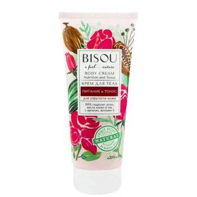 Bisou I Feel Nature, Rose & Cacao Body Cream Nutrition & Tonus (Krem do ciała)
