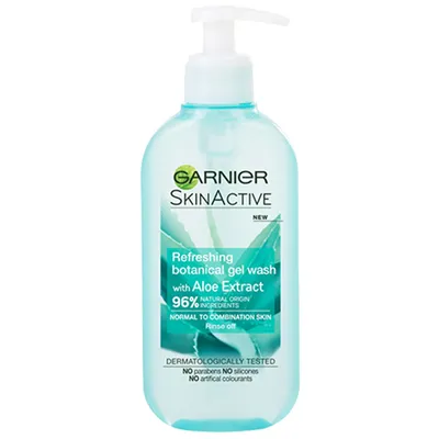 Garnier Skin Active, Refreshing Botanical Gel Wash with Aloe Extract (Odświeżający żel do mycia twarzy z ekstraktem z aloesu)