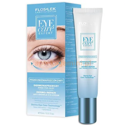 Floslek Eye Care Expert, Dermonaprawczy przeciwzmarszczkowy krem pod oczy