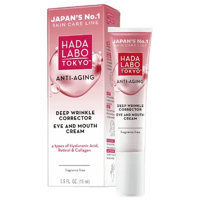 Hada Labo Tokyo Anti-Aging, Deep Wrinkle Corrector, Eye and Mouth Cream (Krem na głębokie zmarszczki do okolic oczu i ust)