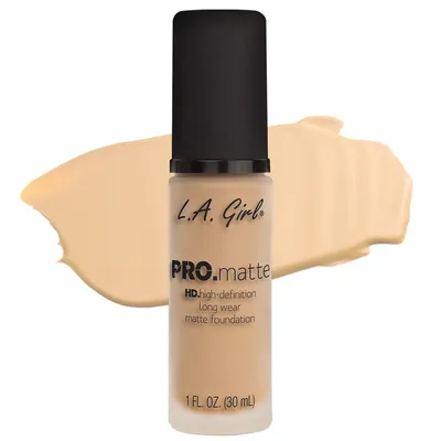 L.A. Girl Pro.Matte, HD High Definition Long Wear Matte Foundation (Podkład matujący)