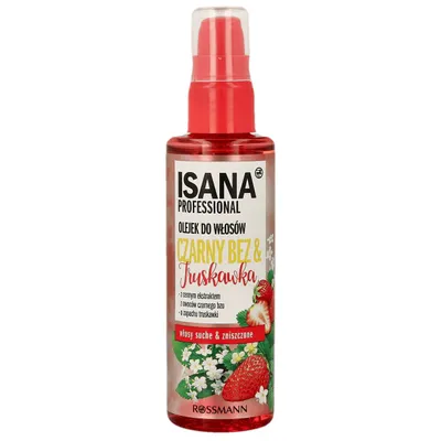 Isana Professional, Olejek do włosów `Czarny bez i truskawka`