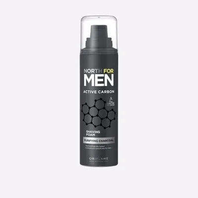 Oriflame North For Men, Active Carbon Shaving Foam (Pianka do golenia)