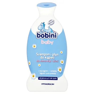 Bobini Baby, Szampon i płyn do kąpieli od 1 dnia z wyciągiem z rumianku