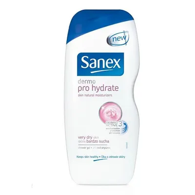 Sanex Dermo Pro Hydrate, Shower Gel for Very Dry Skin (Żel pod prysznic dla skóry bardzo suchej)