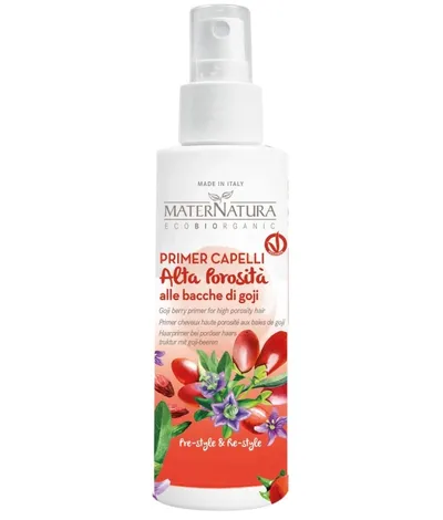 MaterNatura Primer Capelli Alta Porosita alle bacche di Goji (Podkład do włosów wysokoporowatych)