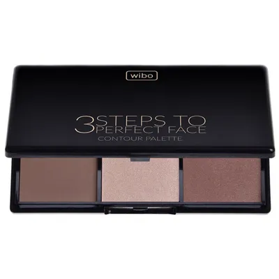 Wibo 3 Steps to Perfect Face Dark (Zestaw do konturowania twarzy)