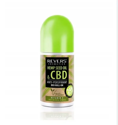 Revers Cosmetics Antyperspirant deo roll-on w kulce `CBD + Witamina E`