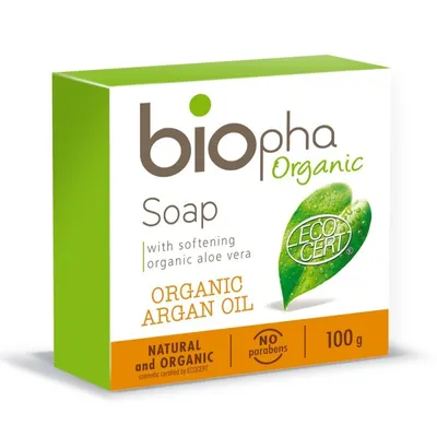 BIOpha Organic Savon (Mydło naturalne bogate w olej arganowy)