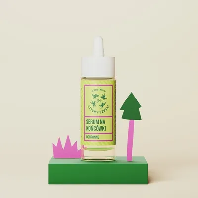Mydlarnia Cztery Szpaki Leśna róża, Ochronne serum na końcówki włosów