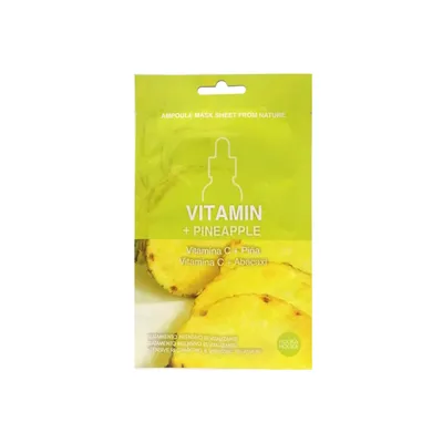Holika Holika Ampoule Mask Sheet From Nature Vitamin C + Pineapple (Maseczka w płachcie o działaniu energetyzującym)