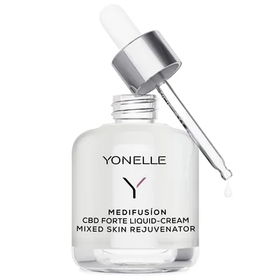 Yonelle Medifusion, CBD Forte Liquid- Cream (Płynny krem z  CBD forte do cery mieszanej)
