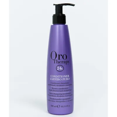 Fanola Oro Therapy, Zaffiro Puro Conditioner (Odżywka do włosów rozjaśnianych i blond niwelująca żółte tony)