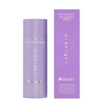 Nacomi Rich Recovery, Midnight Face Cleansing Gel (Żel do mycia twarzy)