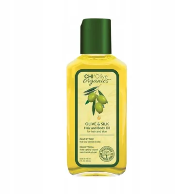 CHI Olive Organics, Olive & Silk Hair and Body Oil (Oliwka nawilżająca do włosów i ciała z oliwą i jedwabiem)