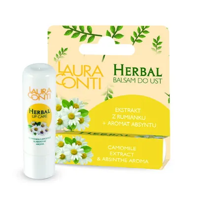 Laura Conti Herbal, Balsam do ust `Ekstrakt z rumianku + aromat absyntu`