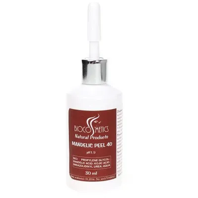 Biocosmetics Mandelic Peel 40  ph 1,9 (Roztwór kwasu migdałowego i kojowego ph 1,9)