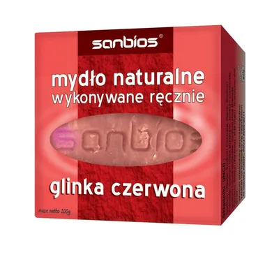 Sanbios Mydło naturalne `Glinka czerwona`