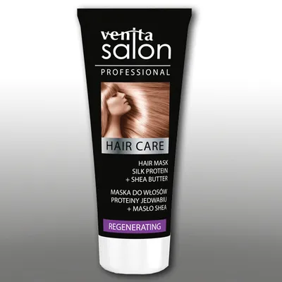 Venita Salon Professional, Hair Care, Intensywnie regenerująca maska do włosów 'Jedwab i masło Shea'